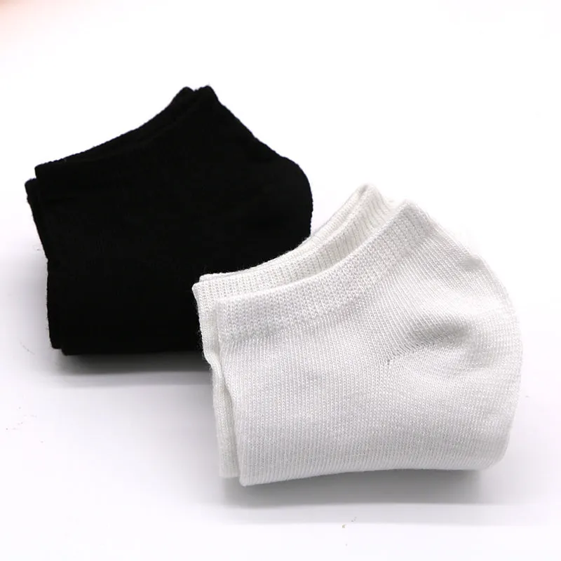 7Pair Women's Casual White Black Solid Color Short Low Cut Ankle Socks