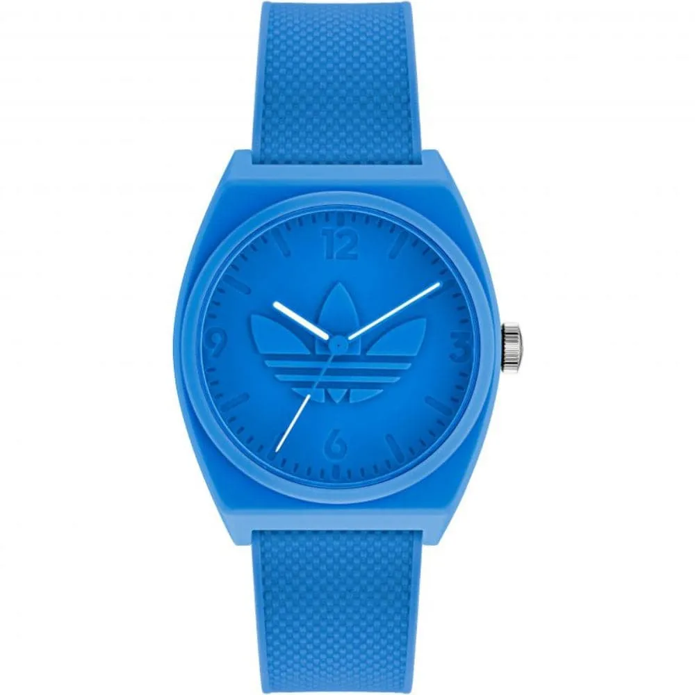 ADIDAS AOST22033 BLUE RESIN STRAP MEN WATCH