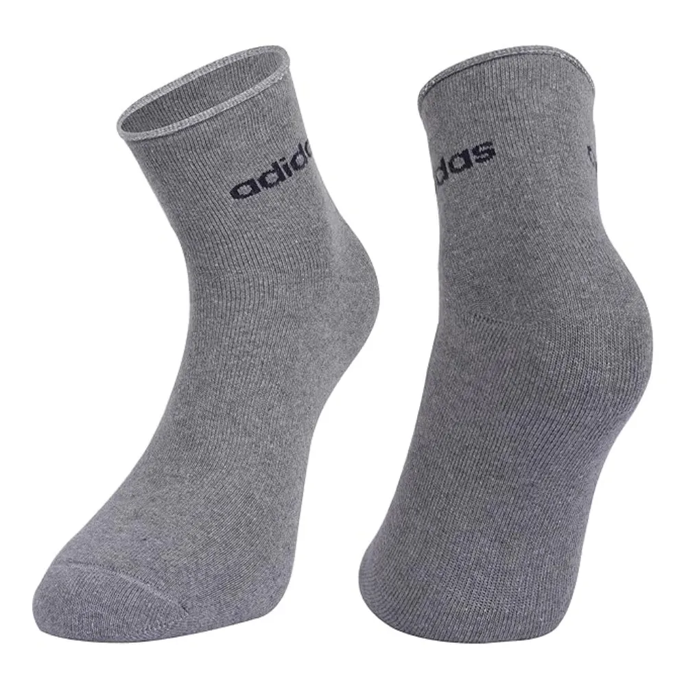 Adidas Men's Full Cushion Ankle Socks (Black/Grey/Anthra Melange)