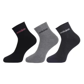 Adidas Men's Full Cushion Ankle Socks (Black/Grey/Anthra Melange)