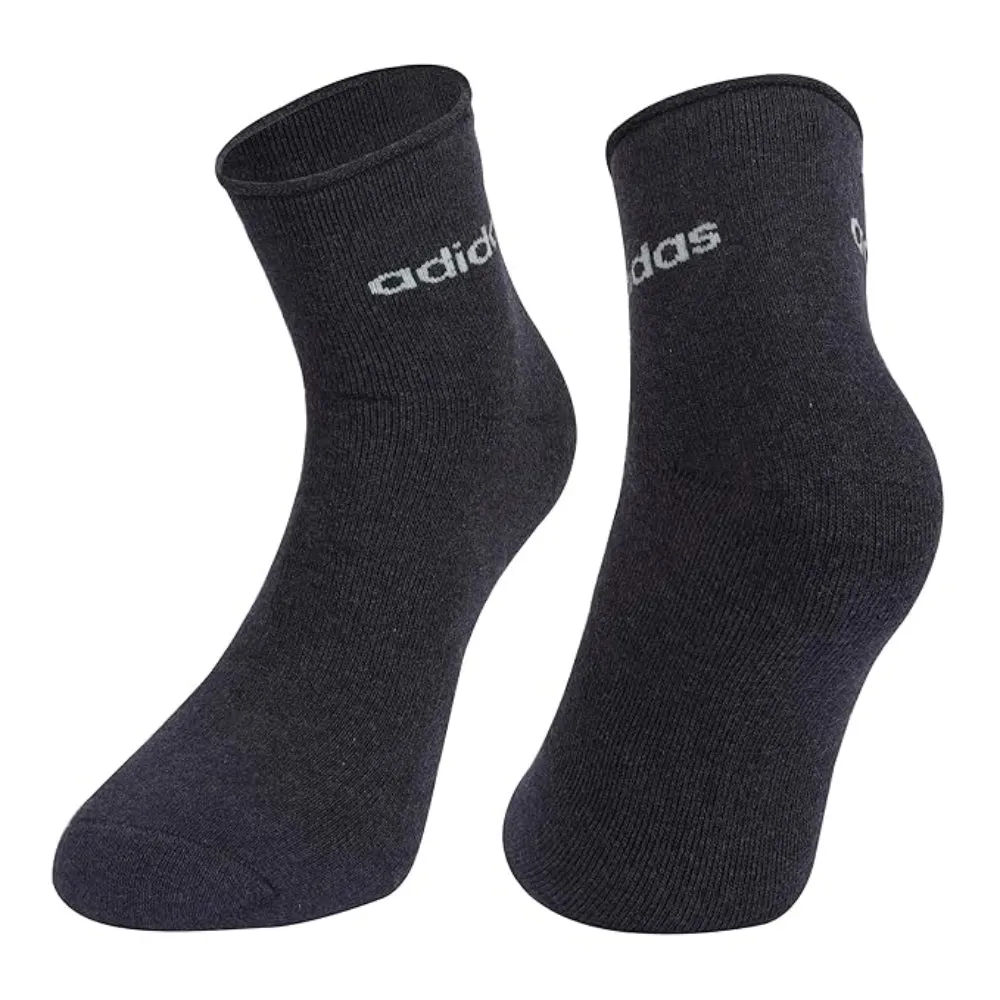 Adidas Men's Full Cushion Ankle Socks (Black/Grey/Anthra Melange)