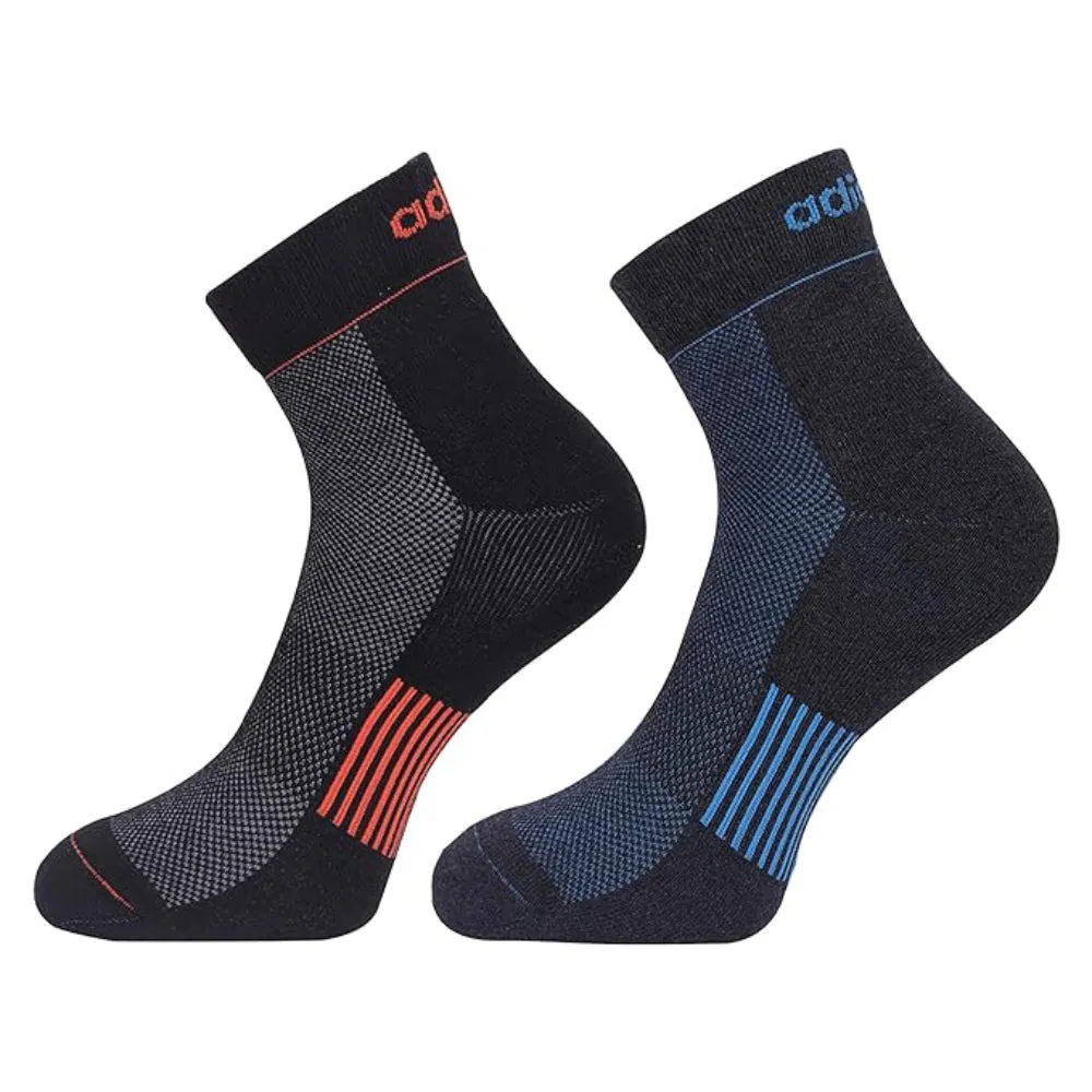 Adidas Men's Select Terry Ankle Socks (Black/Anthra Melange)