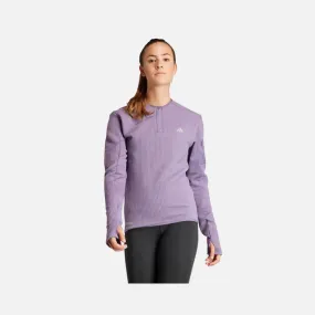 Adidas Ultimate Conquer Half Zip Women's Running Jacket -Shadow Violet