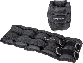 Amazon Basics Adjustable 2.5lb Ankle and Leg Weights (Set of 2)