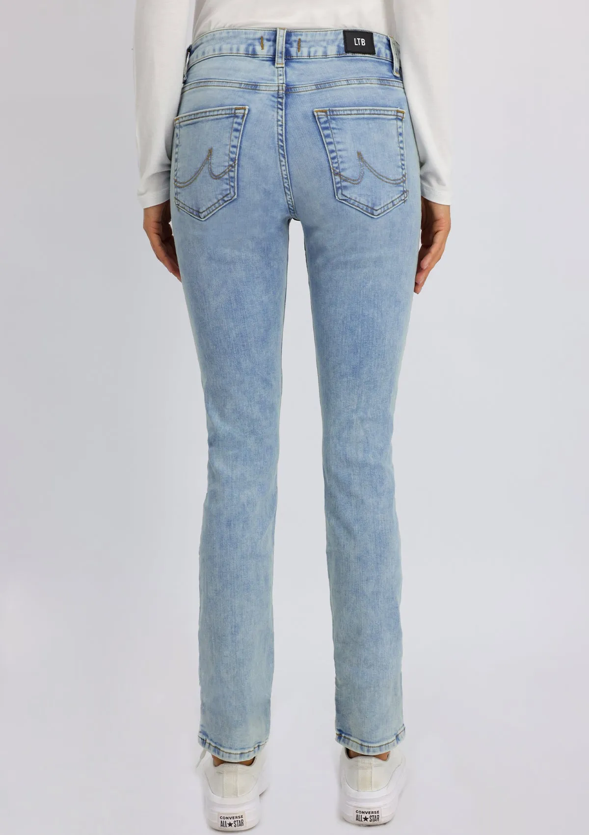 Aspen Y Ennio Mid Rise Slim Straight Jean