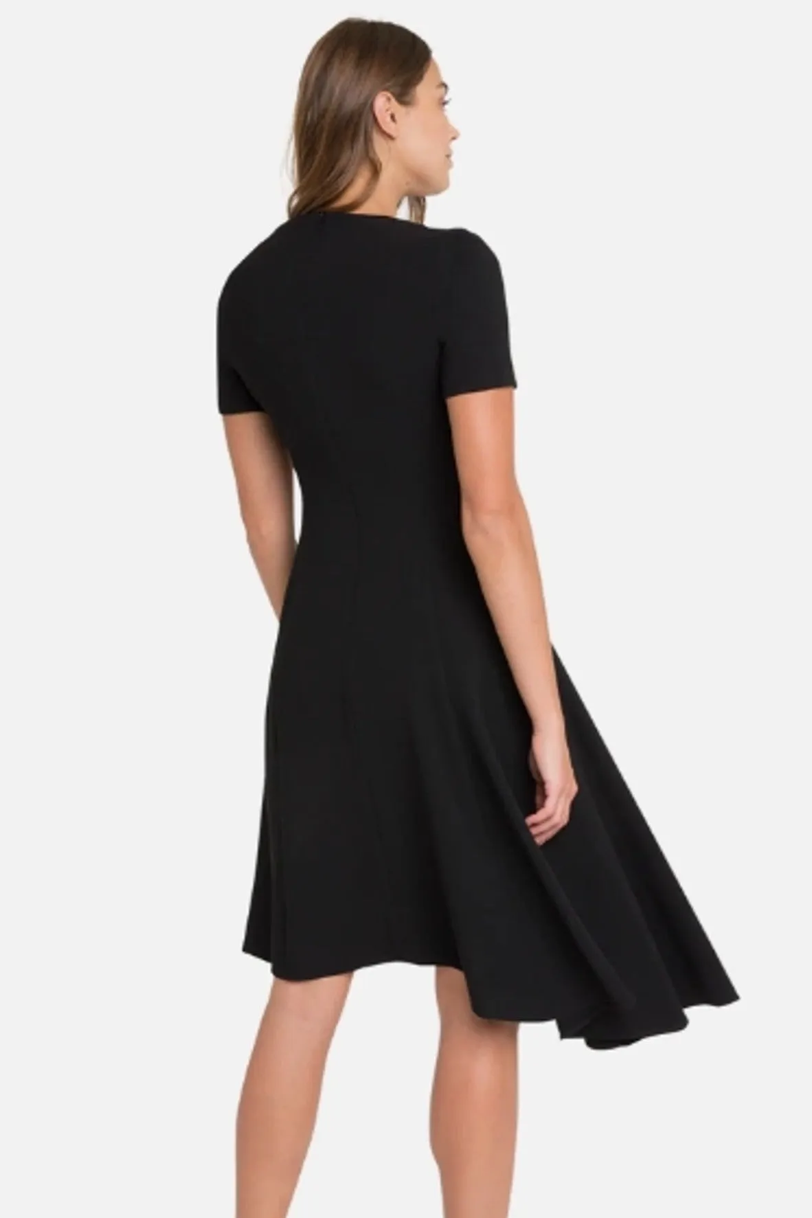 Asymmetrical Black Classic Dress