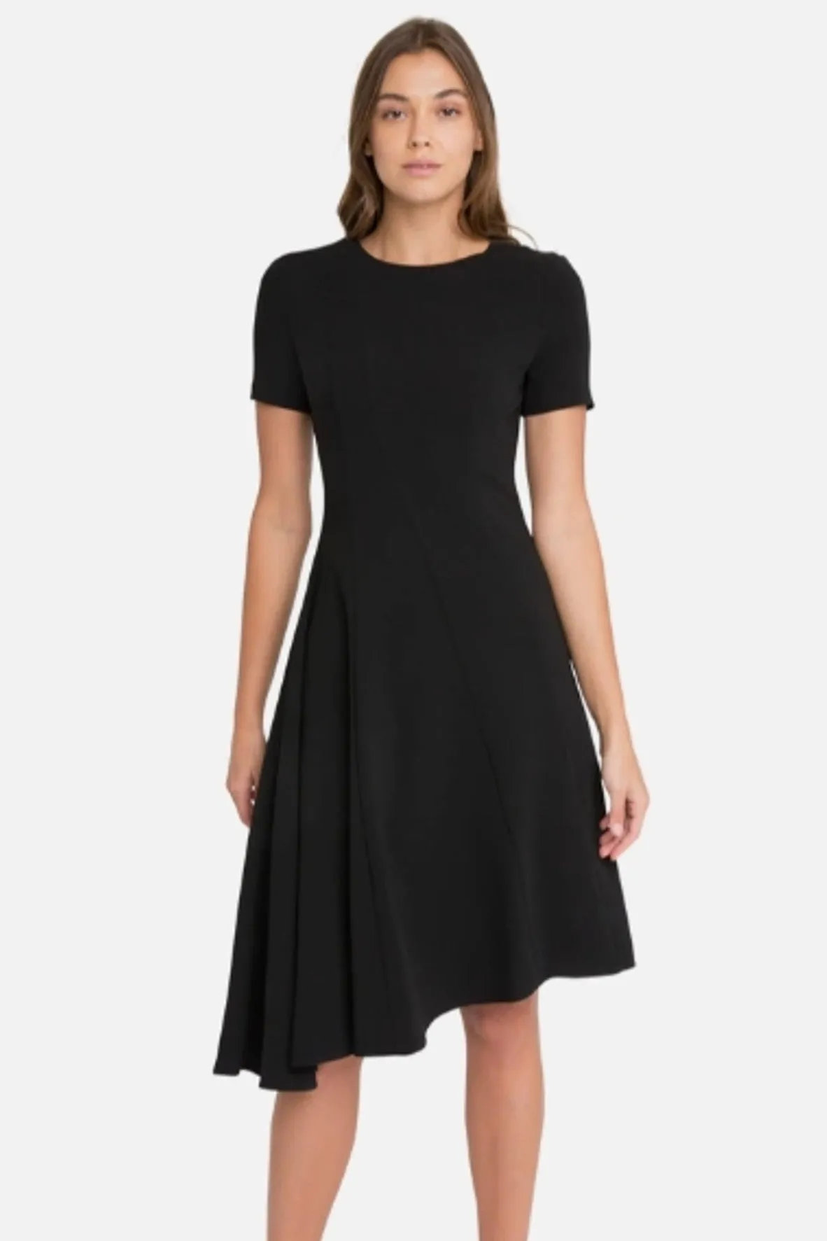 Asymmetrical Black Classic Dress