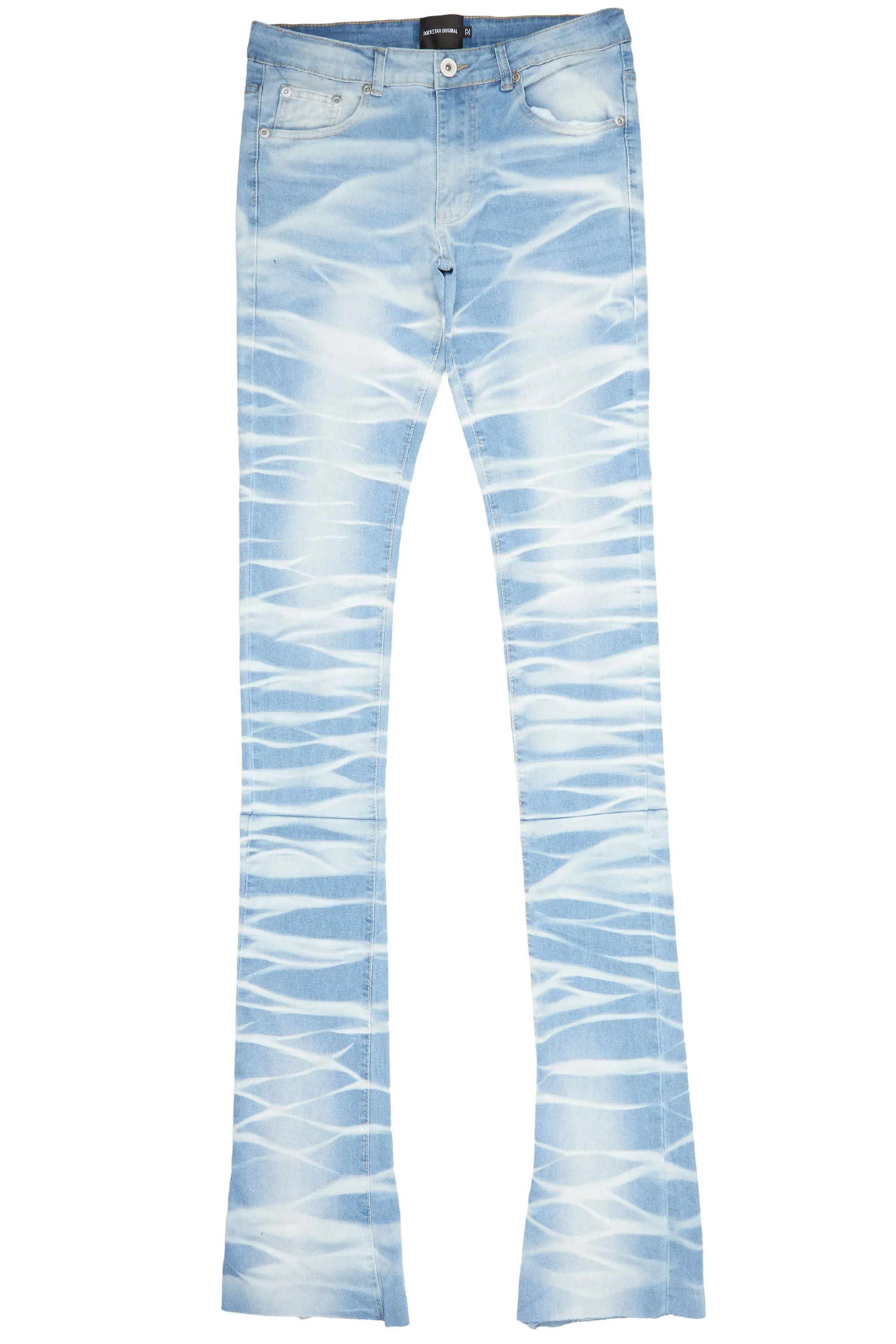 Ayden Light Wash Super Stacked Flare Jean