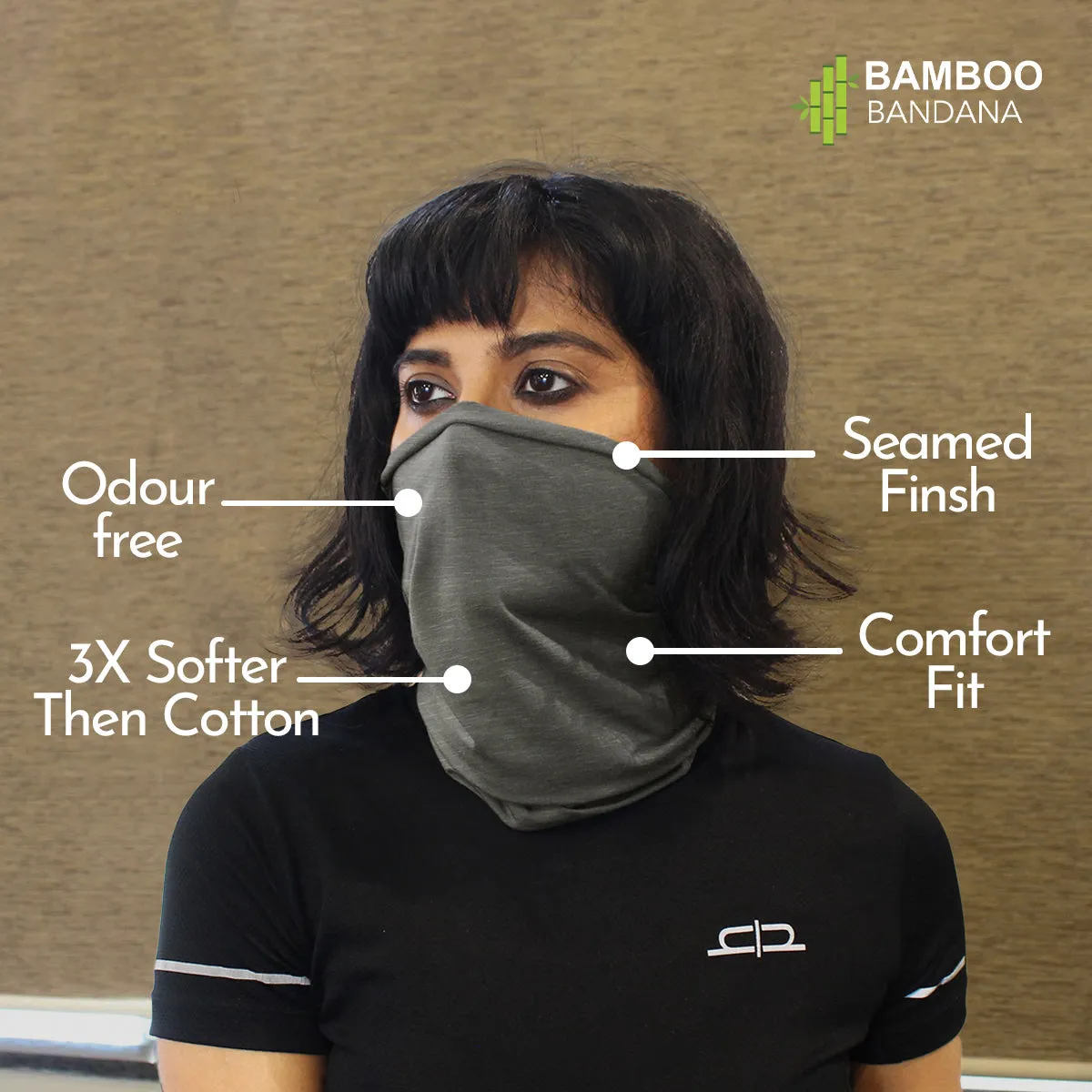 Bamboo Bandana For Women-  Set of 1