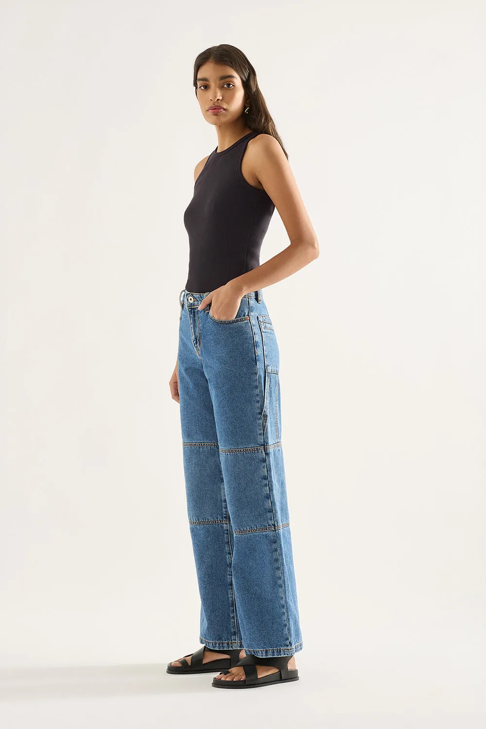 Bianca Mid Wide Leg Jean