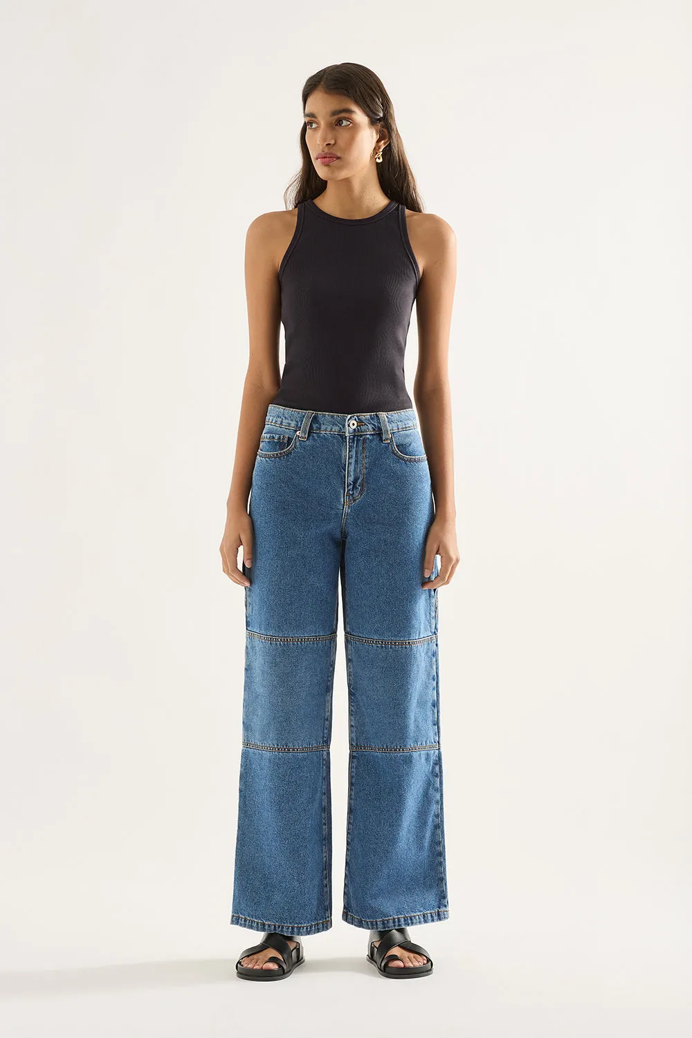 Bianca Mid Wide Leg Jean