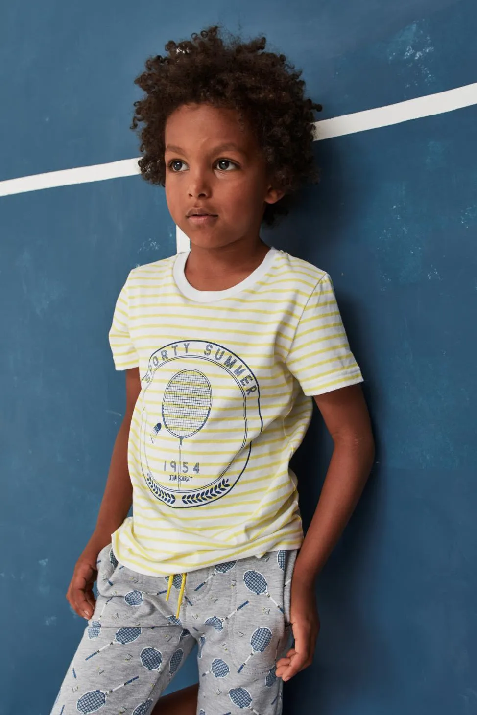 Boys Shorts Jean Bourget Tennis Print