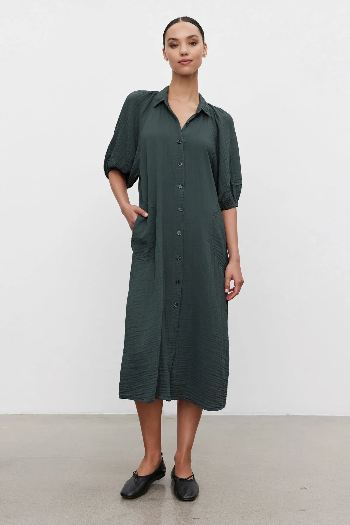 BREANA COTTON GAUZE DRESS