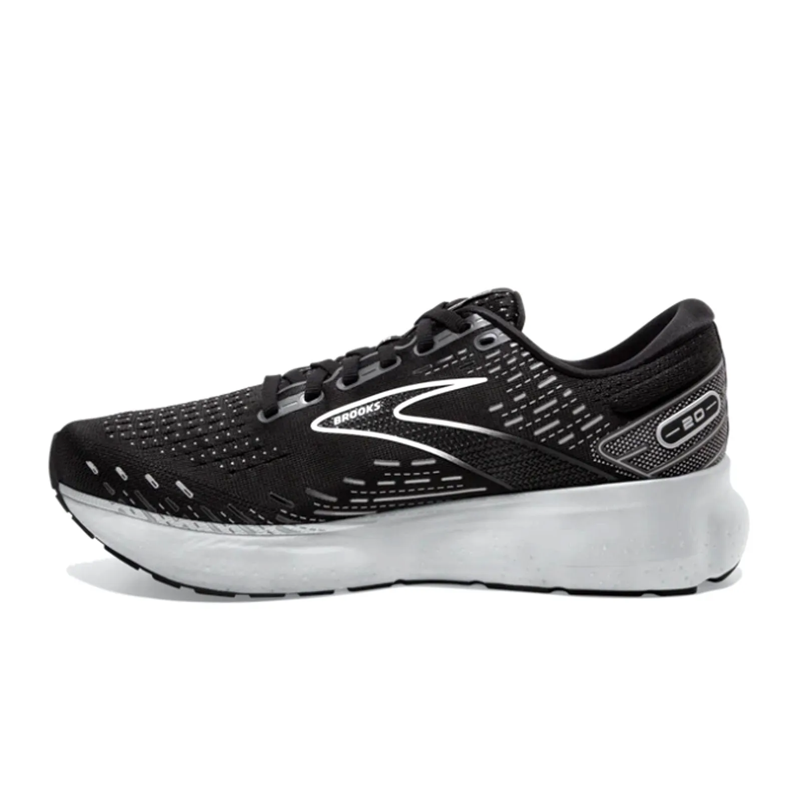 Brooks Glycerin 20 (Men) - Black/White/Alloy