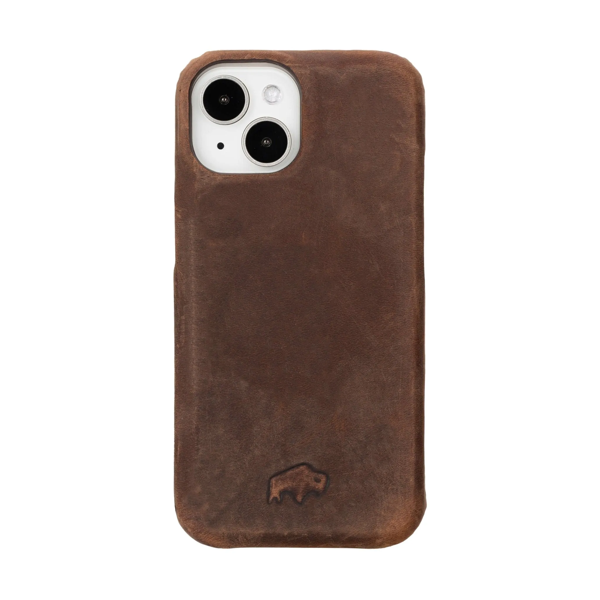 Burkley iPhone 16 Wallet Case, Distressed Coffee