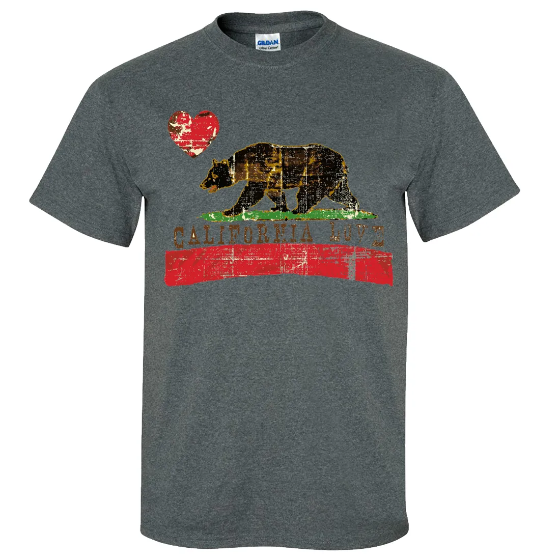 California Love Distressed Asst Colors T-shirt/tee