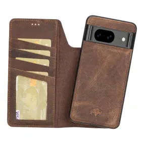 Carter Google Pixel 8 Wallet Case, Distressed Coffee