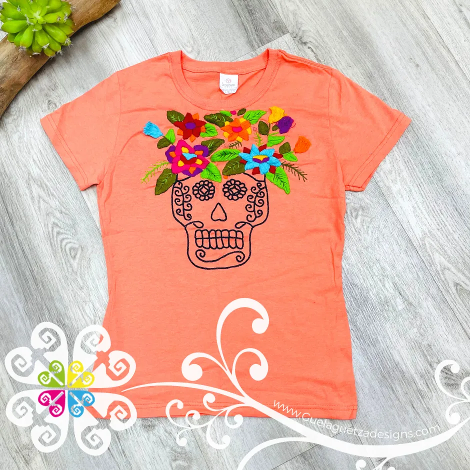 Catrina Head Embroider- Women Tee