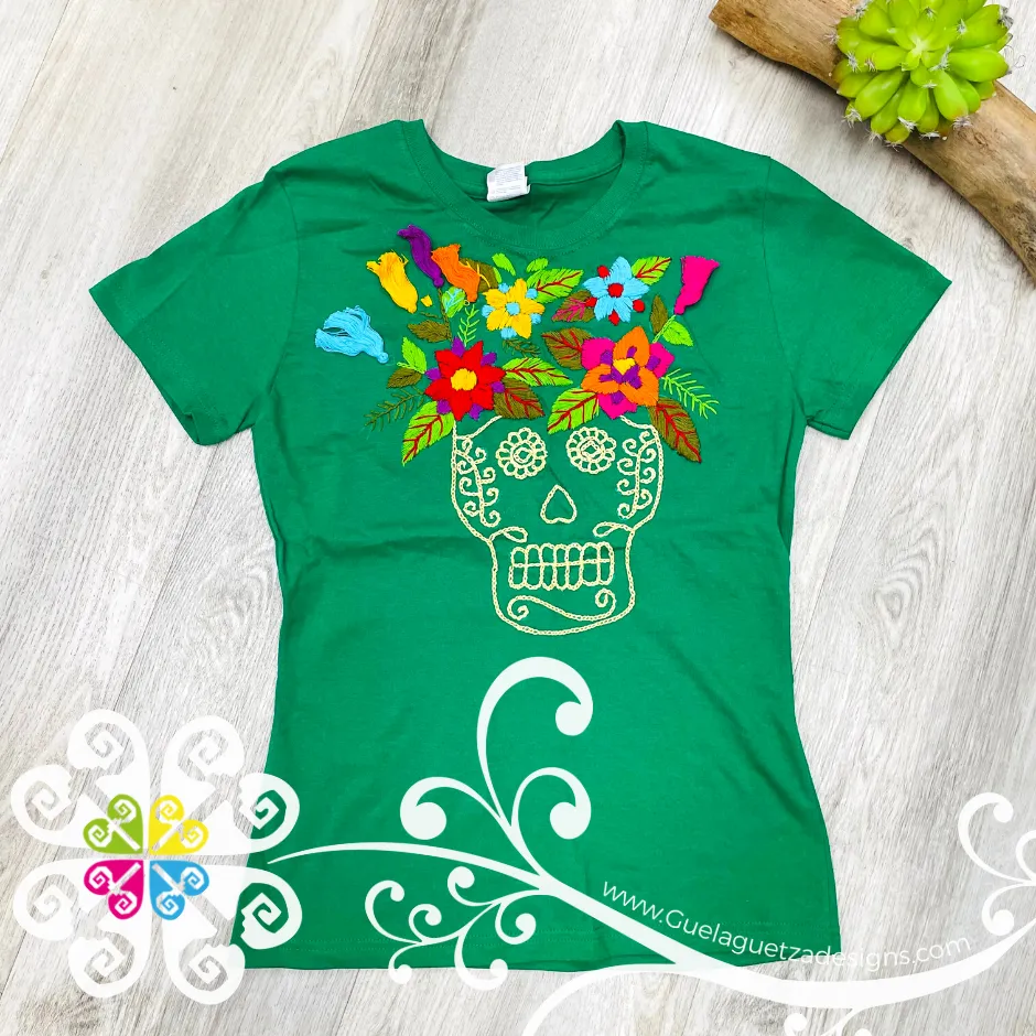 Catrina Head Embroider- Women Tee