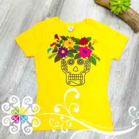 Catrina Head Embroider- Women Tee