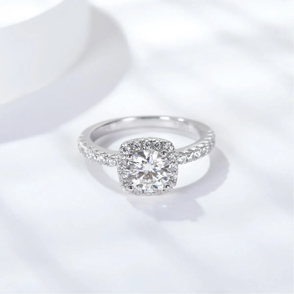 Classic Moissanite Engagement Ring