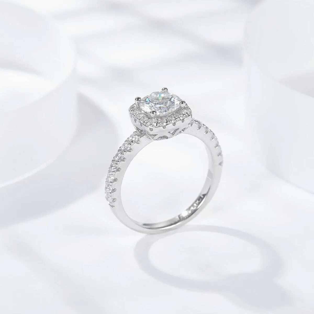 Classic Moissanite Engagement Ring