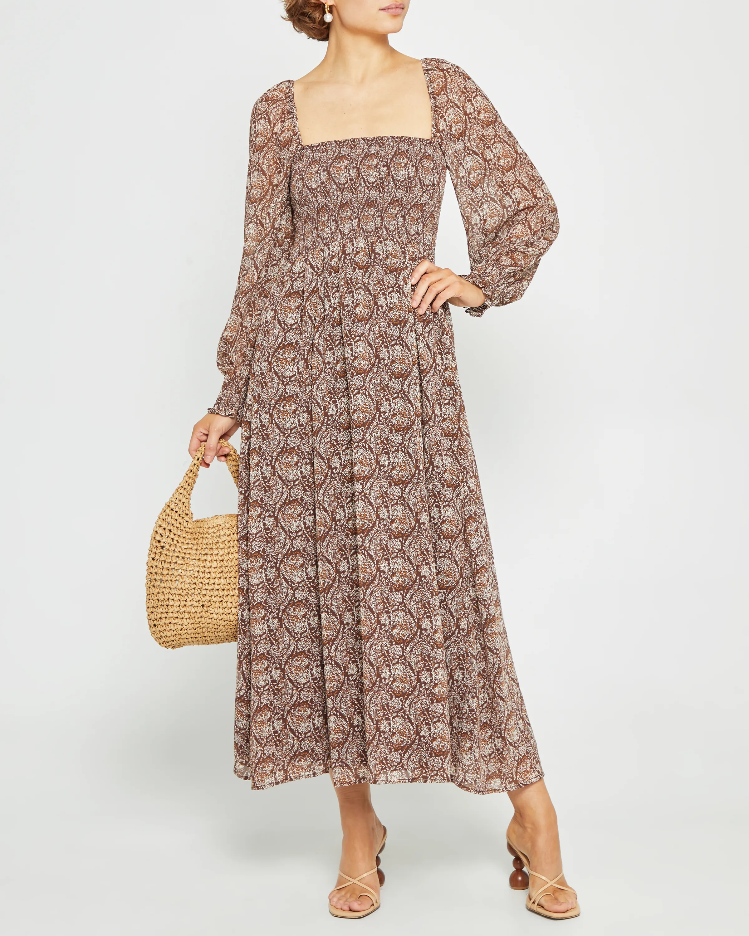 Classic Smocked Maxi Dress