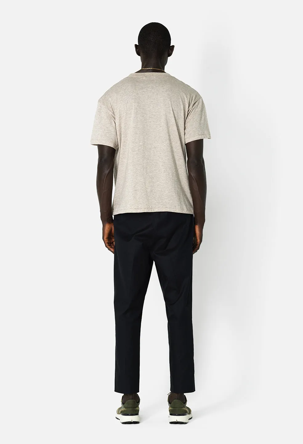 Cotton Cashmere Crew / Tan