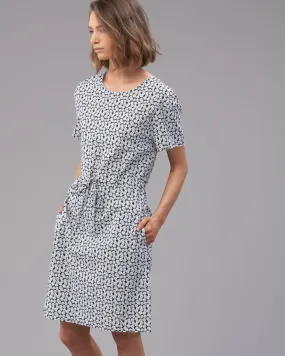 COTTON DRAWCORD DRESS