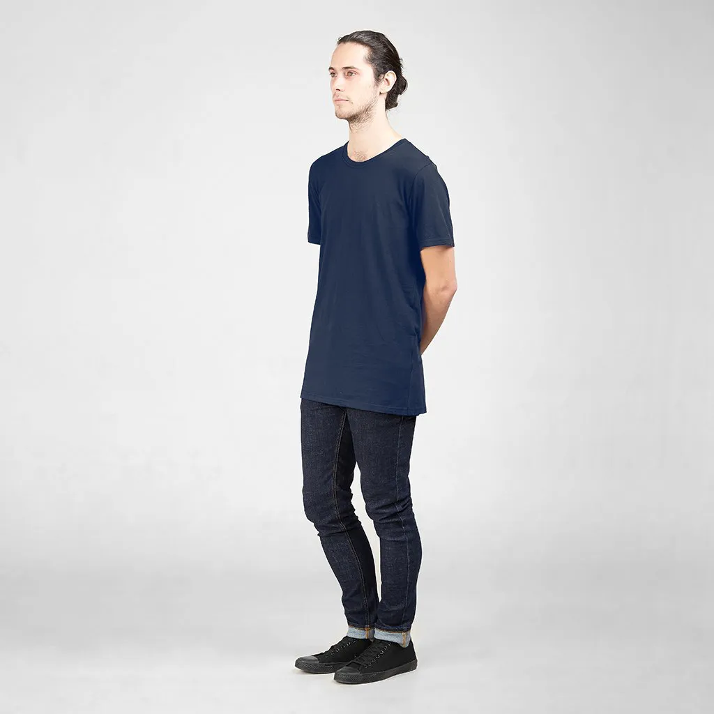 Cotton Tall Crew | Navy