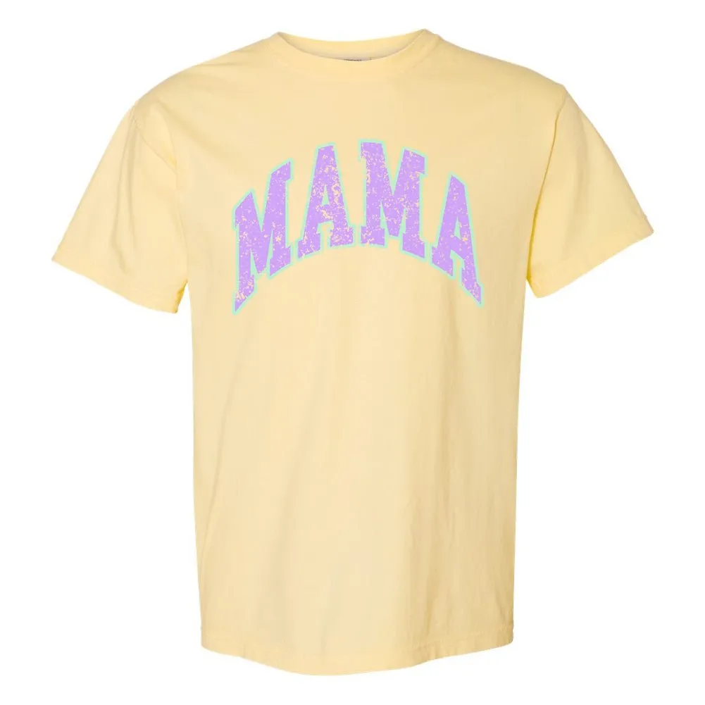 'Distressed Varsity Mama' T-Shirt