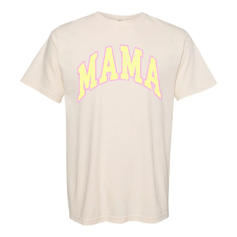 'Distressed Varsity Mama' T-Shirt