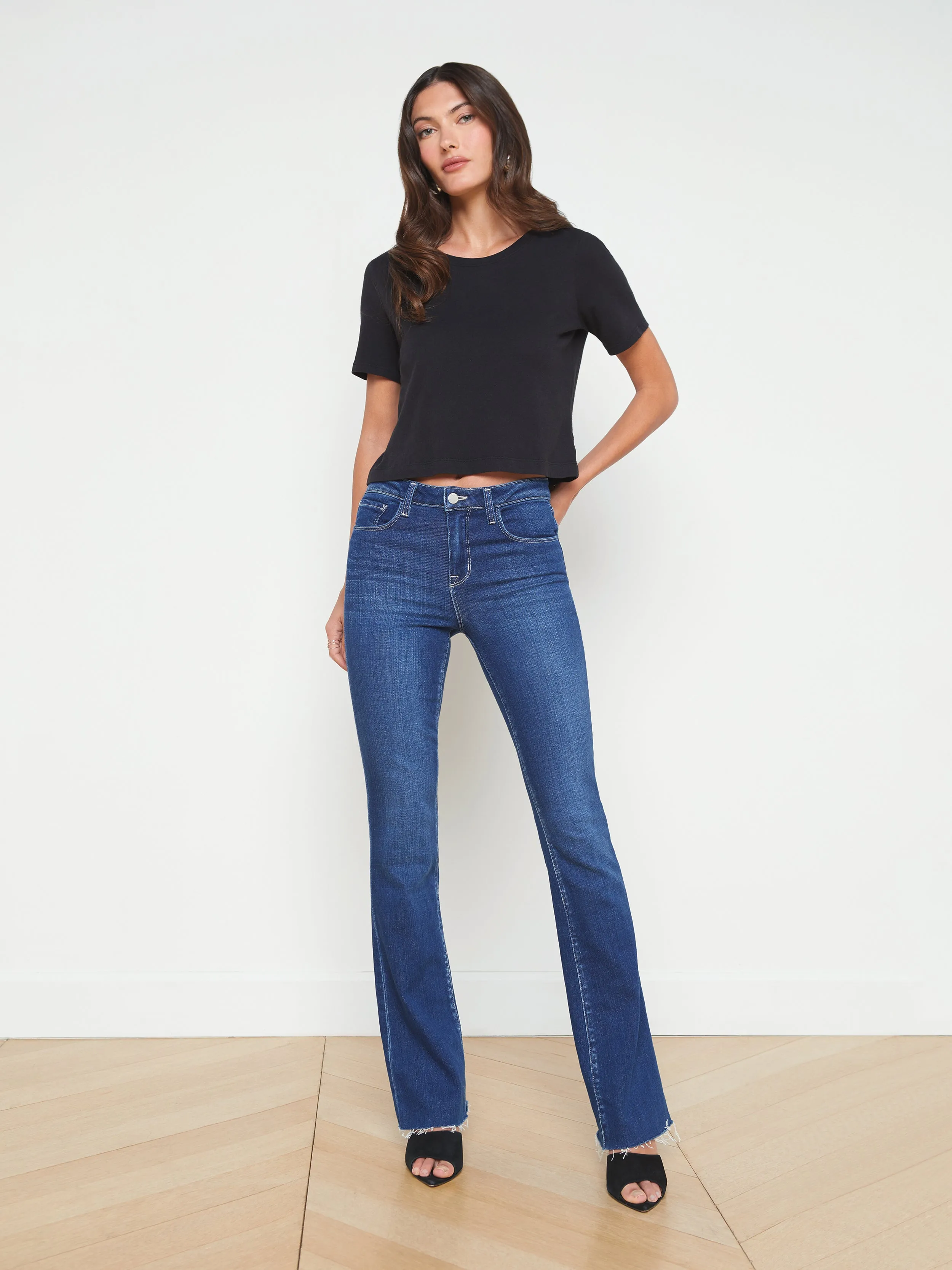 Donna Cotton Cropped Tee