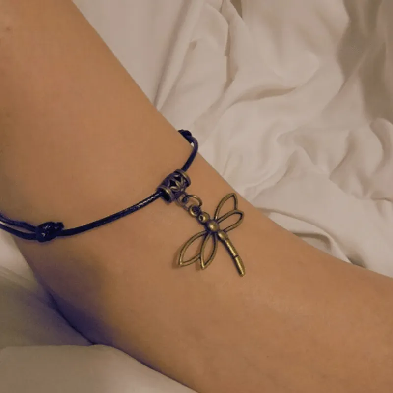 Dragonfly Cham Anklet Ankle Bracelet