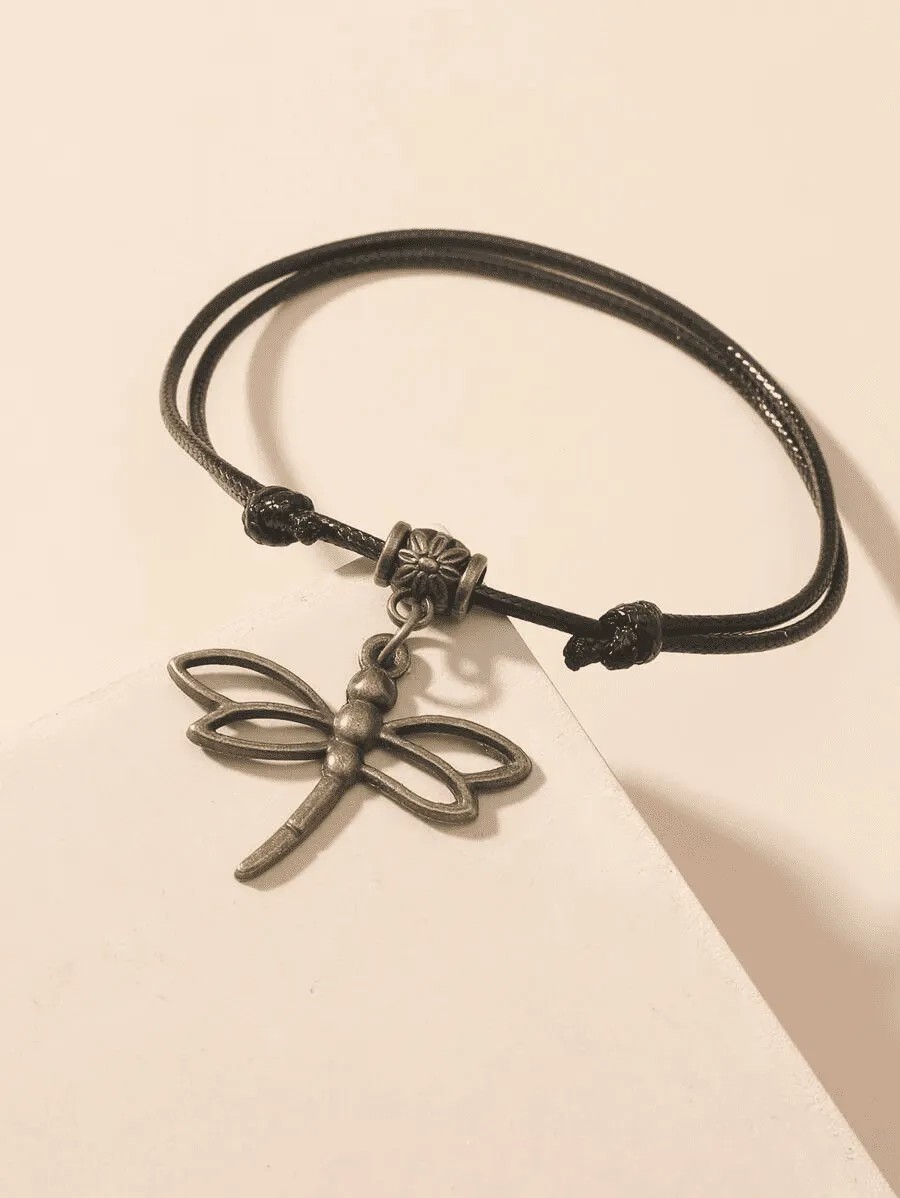 Dragonfly Cham Anklet Ankle Bracelet