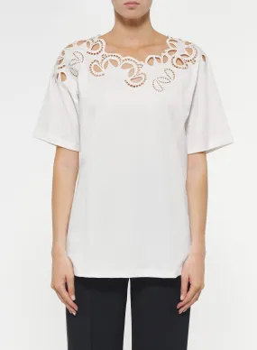 Embroidered Cotton Jersey T-Shirt