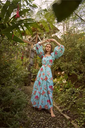 FLORA COTTON MIDI DRESS