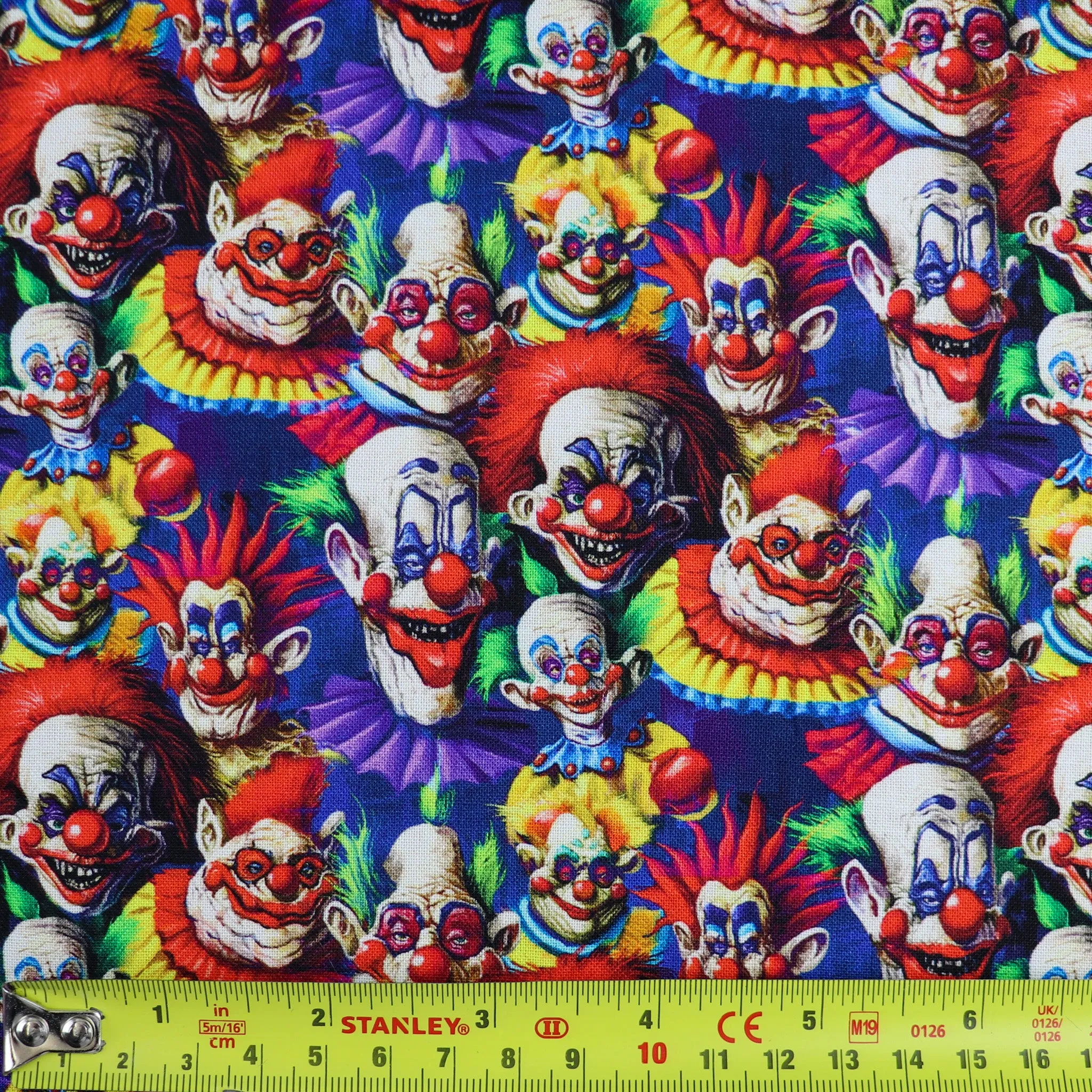 FS1107 Crazy Clowns Cotton Fabric