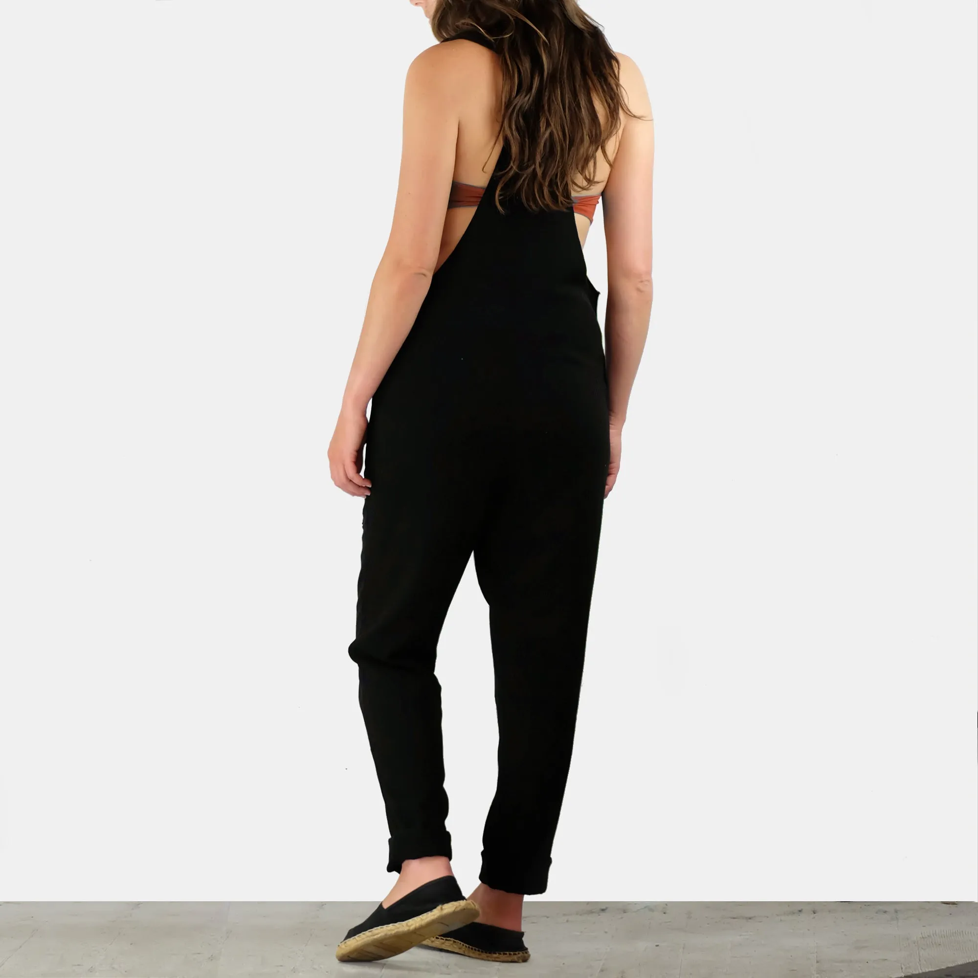 Hemp Cotton Overalls - Black