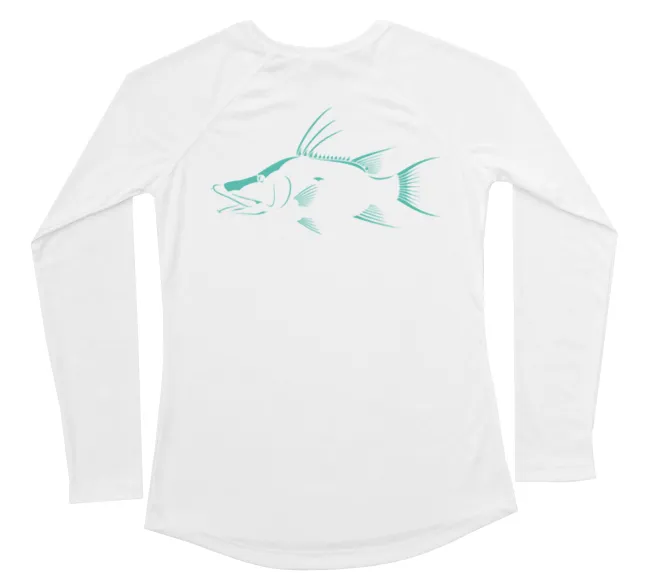 Hogfish Performance Build-A-Shirt (Women - Back / WH)