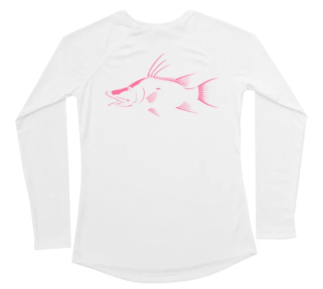 Hogfish Performance Build-A-Shirt (Women - Back / WH)