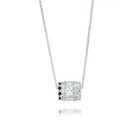 IMPERIAL Black PAVÉ Men Crown Necklace