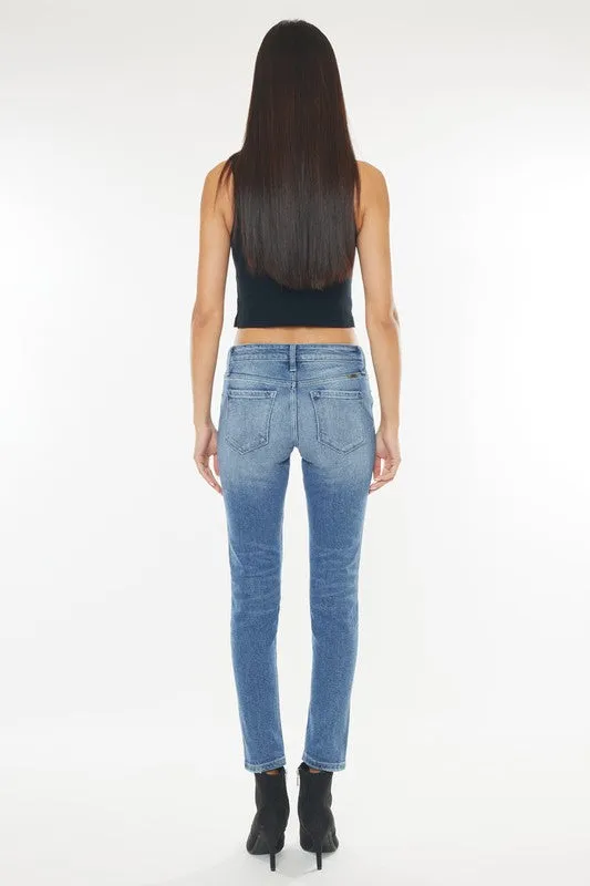 KanCan - Myra Mid Rise Cigarette Leg Jean