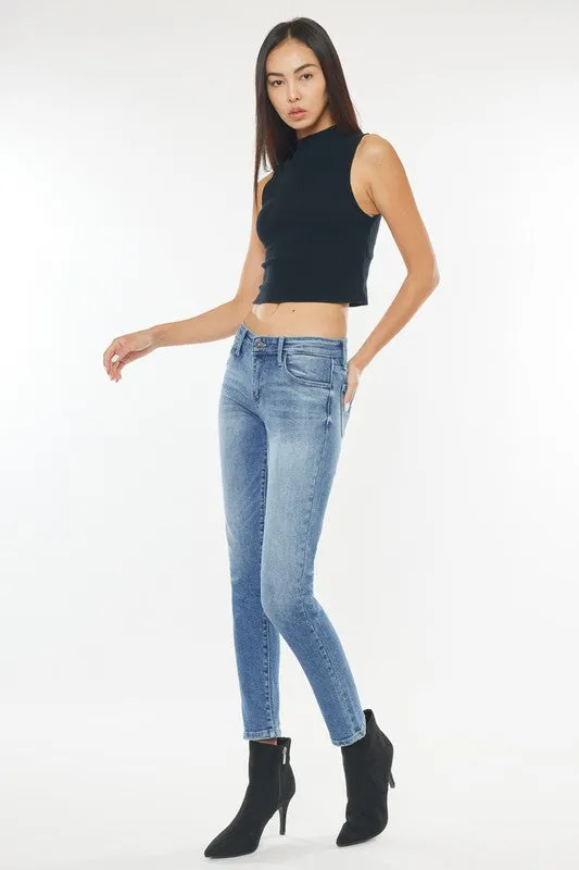 KanCan - Myra Mid Rise Cigarette Leg Jean