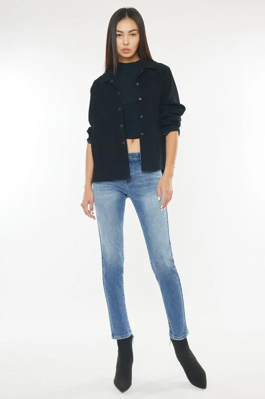 KanCan - Myra Mid Rise Cigarette Leg Jean