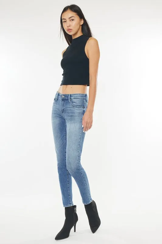 KanCan - Myra Mid Rise Cigarette Leg Jean