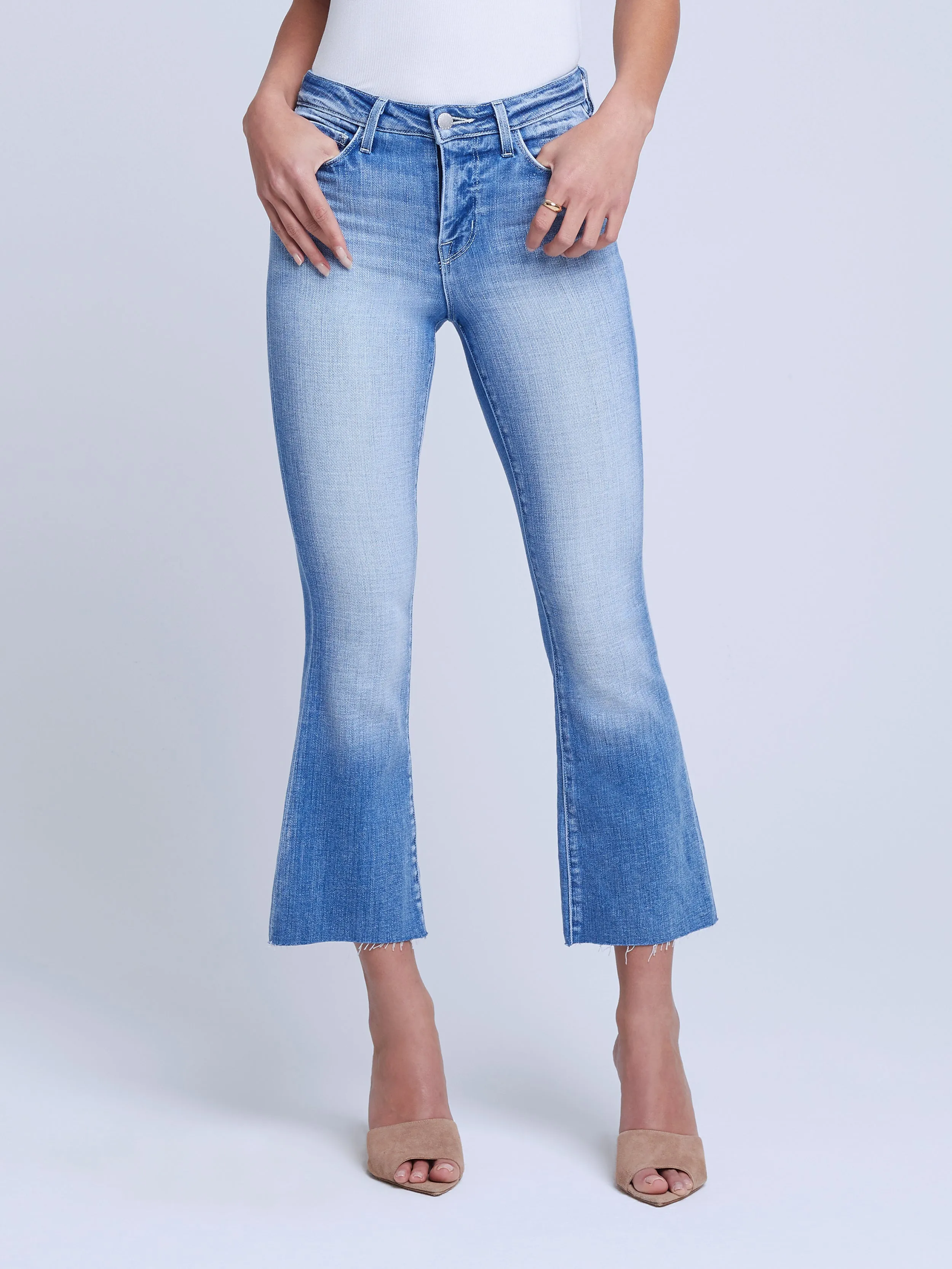 Kendra Cropped Flare Jean