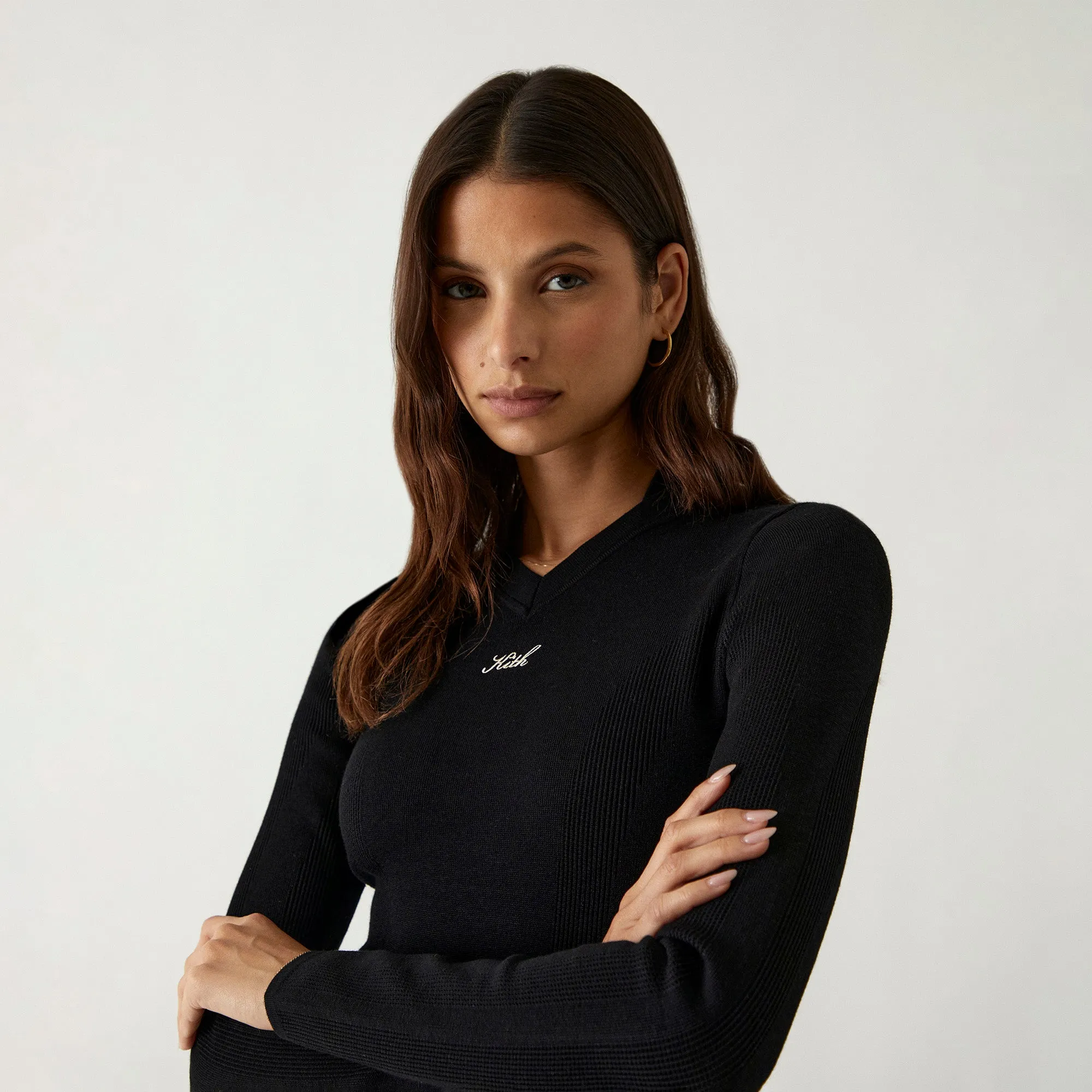 Kith Women Celyn Knit Racer Mini Dress - Black