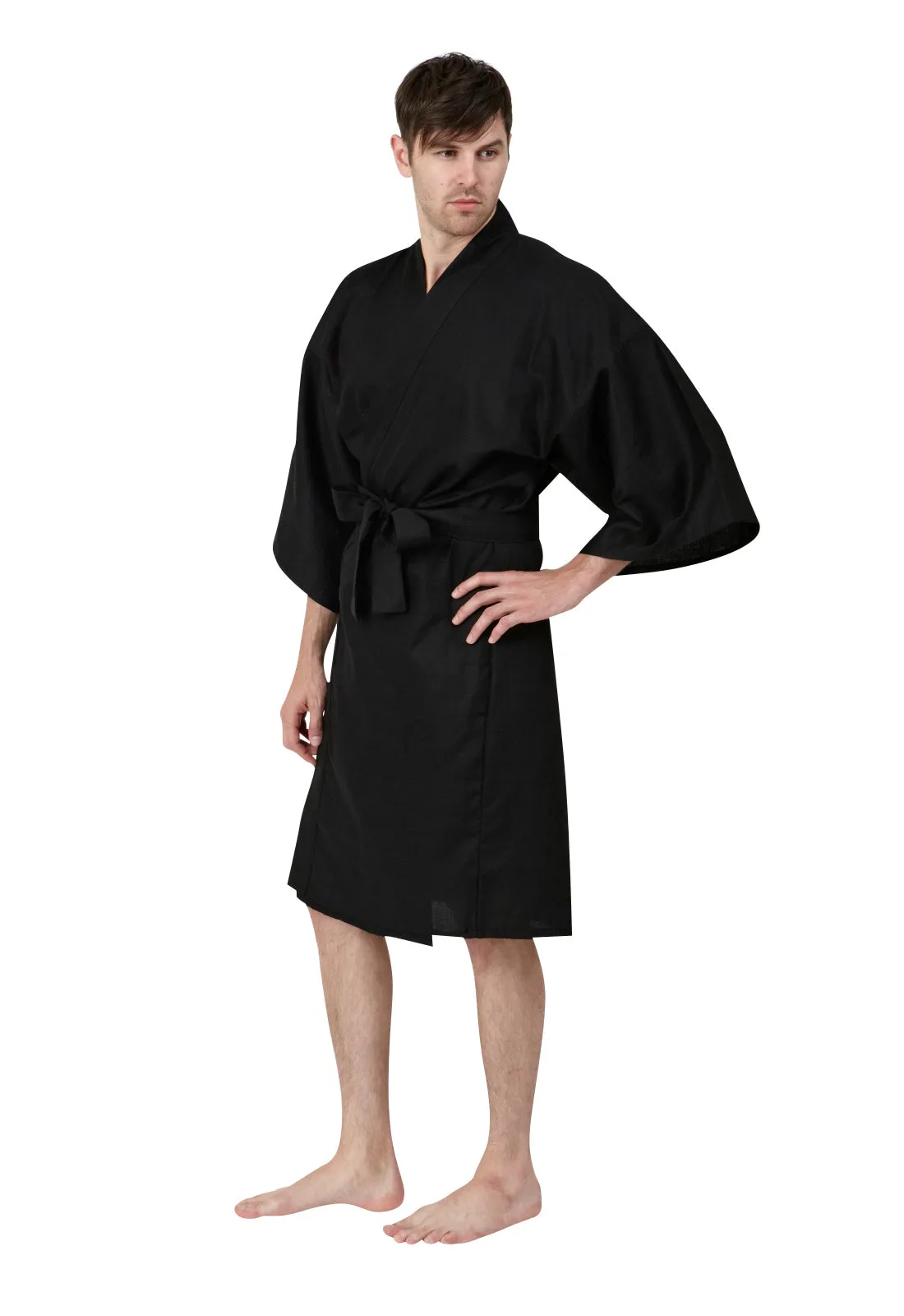 Kuro Short Cotton Kimono for Men