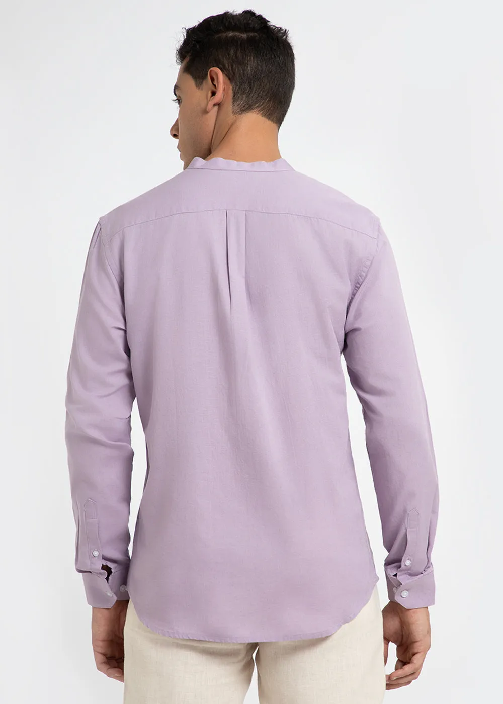 Lavender Cotton Linen Shirt